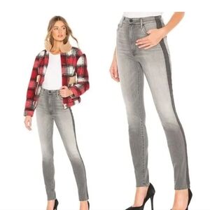 MOTHER High Rise Gray Jeans